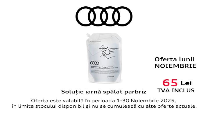 Oferta lunii Noiembrie AUDI